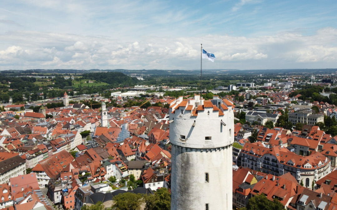 Mehlsack Turm vor Altstadt